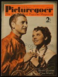 5z1299 PICTUREGOER English magazine August 22, 1936 Ronald Colman & Jane Wyatt in Lost Horizon!