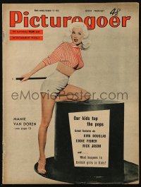 5z1320 PICTUREGOER English magazine October 12, 1957 great cover portrait of sexy Mamie Van Doren!