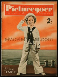 5z1300 PICTUREGOER English magazine September 5, 1936 Shirley Temple starring in Captain January!