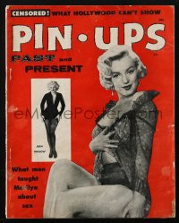 5z1422 PIN-UPS PAST & PRESENT magazine 1955 What men taught Marilyn Monroe about sex, Jean Harlow!
