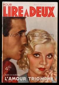 5z1285 POUR LIRE A DEUX French magazine December 1936 Humphrey Bogart & Claire Luce in Up the River!