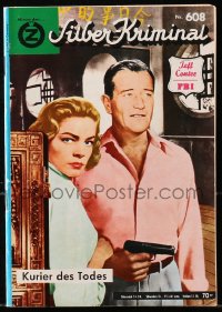 5z1261 SILBER KRIMINAL German digest magazine 1956 John Wayne & Lauren Bacall in Blood Alley!
