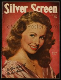 5z1452 SILVER SCREEN magazine January 1949 cover portrait of Jeanne Crain in Letter to Three Wives!