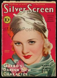 5z1453 SILVER SCREEN magazine March 1932 cover art of starlet Marian Marsh by John Rolston Clarke!