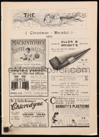 5z1294 SKETCH English magazine Christmas 1912 great images & articles from over 100 years ago!