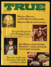 5z1465 TRUE magazine June 1974 Marilyn Monroe and the Brothers Kennedy, Norman Mailer had it wrong!