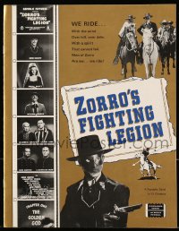 5z1472 ZORRO'S FIGHTING LEGION magazine 1970s booklet published by Jack Mathis!