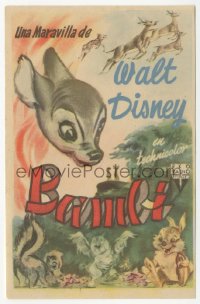 5z0895 BAMBI Spanish herald 1950 Disney cartoon classic, different art with Thumper & Flower!