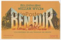 5z0902 BEN-HUR 1pg Spanish herald 1961 Charlton Heston, William Wyler classic epic, cool art!