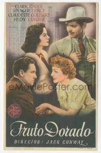 5z0912 BOOM TOWN Spanish herald 1944 Clark Gable, Spencer Tracy, Claudette Colbert, Hedy Lamarr