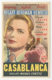 5z0925 CASABLANCA Spanish herald 1946 different image of Ingrid Bergman, Michael Curtiz classic!