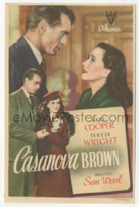 5z0926 CASANOVA BROWN Spanish herald 1945 different images of Gary Cooper & Teresa Wright, rare!