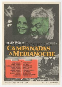 5z0933 CHIMES AT MIDNIGHT Spanish herald 1965 Campanadas a Medianoche, Orson Welles as Falstaff