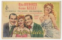 5z0946 COVER GIRL horizontal Spanish herald 1948 great different art of Rita Hayworth & Gene Kelly!