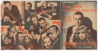 5z0948 CRIME & PUNISHMENT 6pg Spanish herald 1936 Josef von Sternberg, Peter Lorre, Marian Marsh!
