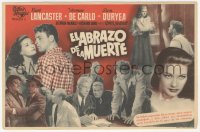 5z0949 CRISS CROSS Spanish herald 1950 Burt Lancaster, Yvonne De Carlo, film noir, different images!