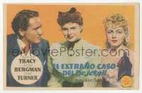 5z0964 DR. JEKYLL & MR. HYDE 1pg Spanish herald 1948 Spencer Tracy, Ingrid Bergman & Lana Turner!