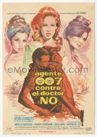5z0966 DR. NO Spanish herald 1963 different art of Sean Connery as James Bond & sexy girls by Mac!