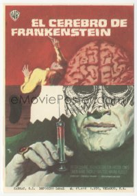 5z0986 FRANKENSTEIN MUST BE DESTROYED Spanish herald 1970 cool different monster art by MCP!