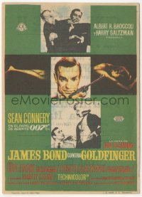 5z1001 GOLDFINGER Spanish herald 1965 three great images of Sean Connery as James Bond 007!