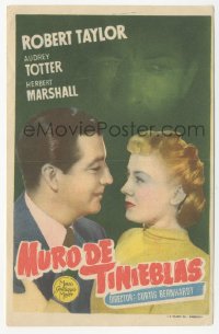 5z1017 HIGH WALL Spanish herald 1948 close up of Robert Taylor & Audrey Totter, film noir!