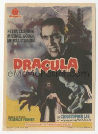 5z1021 HORROR OF DRACULA Spanish herald 1959 Hammer, Christopher Lee as Dracula, Albericio art!