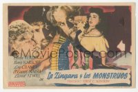 5z1025 HOUSE OF FRANKENSTEIN Spanish herald 1948 Boris Karloff, Lon Chaney Jr. as Wolfman, Verdugo!