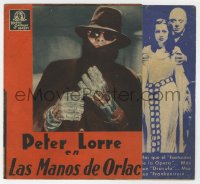 5z1066 MAD LOVE 4pg Spanish herald 1935 Peter Lorre, Frances Drake, Colin Clive, different images!