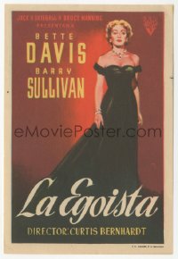 5z1122 PAYMENT ON DEMAND Spanish herald 1952 best full-length art of elegant Bette Davis by MCP!