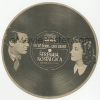 5z1123 PENNY SERENADE die-cut Spanish herald 1943 Cary Grant, Irene Dunne, different record design!