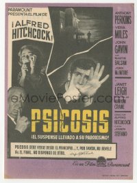 5z1132 PSYCHO Spanish herald 1961 Janet Leigh, Anthony Perkins, Alfred Hitchcock shown!