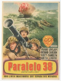 5z1143 RETREAT HELL Spanish herald 1952 Marines Frank Lovejoy, Carlson & Tamblyn in Korean War!