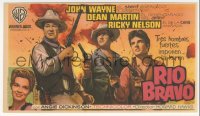 5z1144 RIO BRAVO Spanish herald 1959 John Wayne, Ricky Nelson, Dean Martin, Angie Dickinson, Hawks