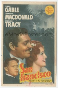 5z1152 SAN FRANCISCO Spanish herald 1941 Clark Gable, Jeanette MacDonald & Spencer Tracy, different!