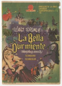 5z1173 SLEEPING BEAUTY Spanish herald 1959 Walt Disney cartoon fairy tale fantasy classic!