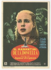 5z1215 VIRGIN SPRING Spanish herald 1961 Ingmar Bergman's Jungfrukallan, different art of Valberg!