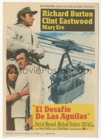 5z1226 WHERE EAGLES DARE Spanish herald 1969 Clint Eastwood, Richard Burton, Mary Ure, very rare!