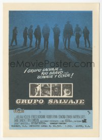 5z1230 WILD BUNCH Spanish herald 1969 it is like Rio Bravo meets Bonnie & Clyde, Sam Peckinpah!