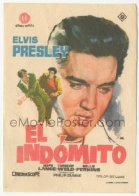5z1231 WILD IN THE COUNTRY Spanish herald 1962 different Jano art of Elvis Presley, rock & roll!