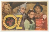 5z1237 WIZARD OF OZ 1pg Spanish herald 1945 Judy Garland, Jack Haley, Bert Lahr, Bolger, different!