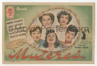 5z1239 WOMEN Spanish herald 1948 Joan Crawford, Rosalind Russell, Shearer, Fontaine, Goddard!