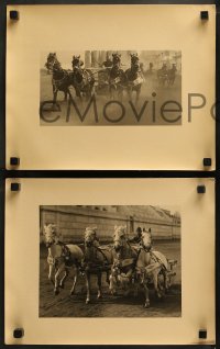 5z0375 BEN-HUR 4 deluxe 11x14 stills 1925 all wonderful images of the famous chariot race scene!