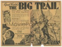 5z0453 BIG TRAIL yellow herald 1930 great images of young John Wayne, Raoul Walsh, ultra rare!