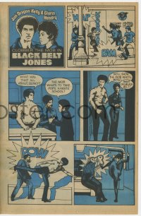 5z0456 BLACK BELT JONES herald 1974 Jim Dragon Kelly vs The Mob, cool 3-page kung fu comic strip!