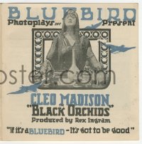5z0458 BLACK ORCHIDS herald 1917 Cleo Madison, directed by Rex Ingram, ultra rare!