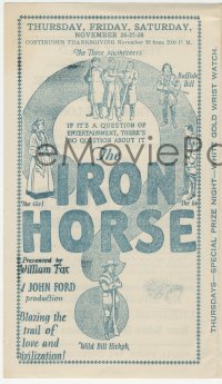 5z0485 CHEERIO THEATRE local theater herald Nov 11, 1925 Iron Horse, The Lost World & more!