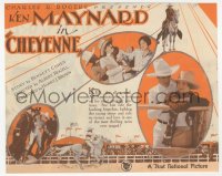 5z0487 CHEYENNE herald 1929 great artwork of cowboy Ken Maynard on his horse Tarzan, rare!