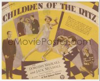 5z0488 CHILDREN OF THE RITZ herald 1929 daring debutante Dorothy Mackaill & Jack Mulhall!