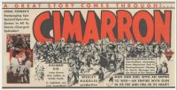 5z0492 CIMARRON herald 1931 Richard Dix & Irene Dunne in a drama terrific as creation!