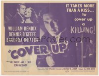 5z0504 COVER UP herald 1949 William Bendix, Barbara Britton, some things are better left covered up!